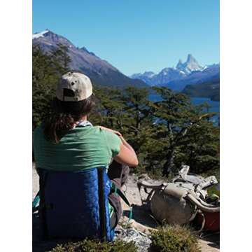 Crazy Creek Products RED Lodge- Montana - USA HEX 2.0 Original Chair Camping, Stadium Seating All Te...