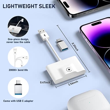 Teeran CarPlay Wireless Adapter for Seamless Driving Enjoyment