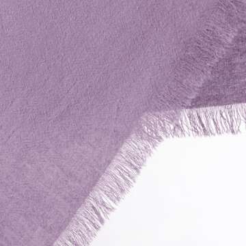DeZerlor Pack of 6 Lilac Linen Napkins for Events