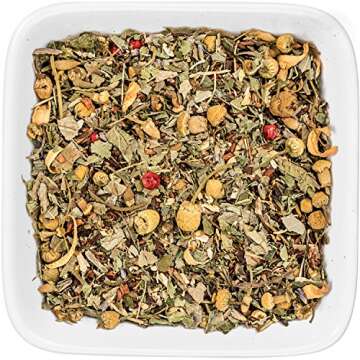 Tealyra - Tranquil Dream - Chamomile Honeybush Lavender - Calming - Relaxing - Herbal Loose Leaf Tea - Caffeine-Free - All Natural - 110g (4-ounce)