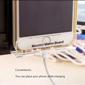 Monitor Memo Board for Desk Organization - Multifunctional Holder