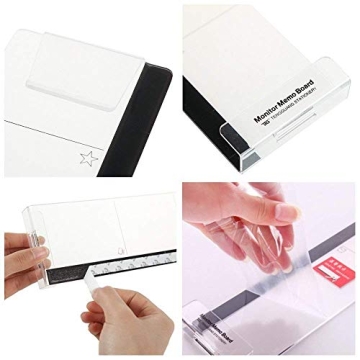 Monitor Memo Board for Desk Organization - Multifunctional Holder