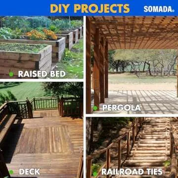 SOMADA 1/2-Inch x 8-Inch Auger Drill Bit for Wood, Quick Change Hex Shank 3/8-Inch One Piece, Ship Auger Long Drill Bit for Soft and Hard Wood, Plastic, Drywall and Composite Materials