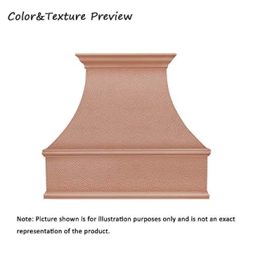 Handcrafted SINDA 48" Copper Range Hood with High CFM