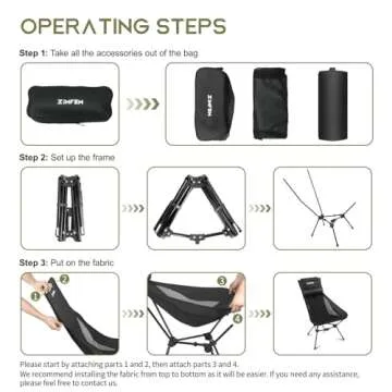ZIMFEM Camping Chair - Portable Comfort for Outdoor Fun