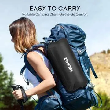 ZIMFEM Camping Chair - Portable Comfort for Outdoor Fun