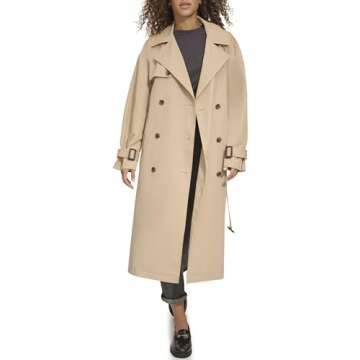 Levi's Women's Belted Trench Coat, Khaki