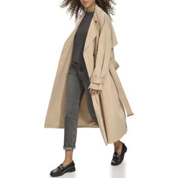 Levi's Women's Belted Trench Coat, Khaki