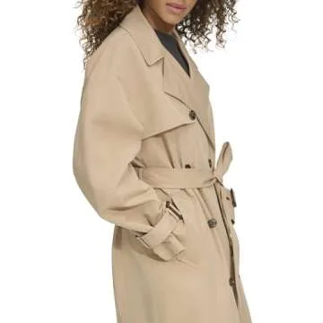 Levi's Women's Belted Trench Coat, Khaki