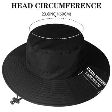 ZOORON Fishing Bucket Hats with UV Protection & Waterproof