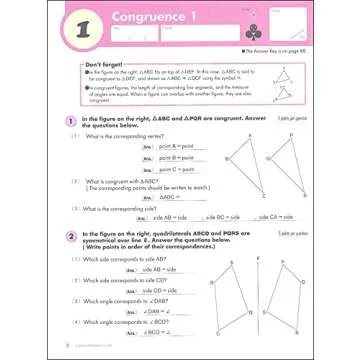 Kumon Geometry Workbook for Grades 6-8 - Master Math Skills!