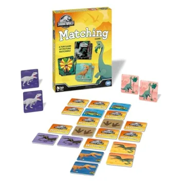 Wonder Forge Jurassic World Matching Game | Fun Memory Enhancer for All Ages | Glow-in-the-Dark Dino...
