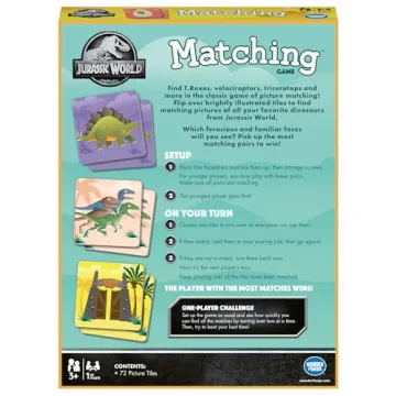 Jurassic World Memory Game | Fun for Kids and Adults | Glow-in-the-Dark