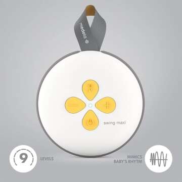 Medela Breast Pump | Swing Maxi Double Electric | Portable Breast Pump | USB-C Rechargeable | Bluetooth | Closed System | with Carry Bag