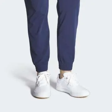 adidas Women's Retrocross Spikeless Golf Shoes, Footwear White/Sand Strata/Gum 3, 7.5