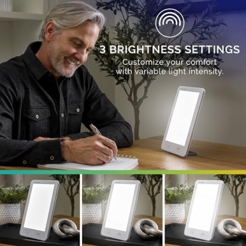 Verilux HappyLight Lumi Plus 10,000 Lux Light Therapy Lamp