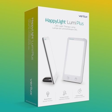 Verilux HappyLight Lumi Plus 10,000 Lux Light Therapy Lamp