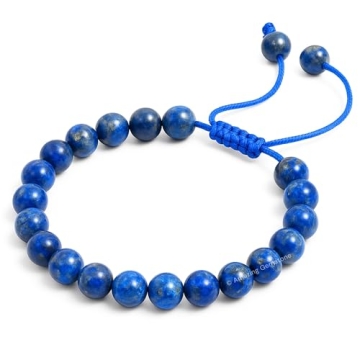 Amazing Gemstone Lapis Lazuli Bracelet for Women Men's Gifts - Protection Healing Crystal Bracelet -...