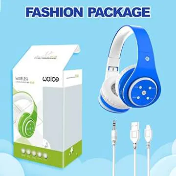 Kids Bluetooth Headphones 85dB/110dB Wireless Design Comfort