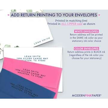 Eucalyptus Stationery Set - Personalized Note Cards