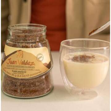 Juan Valdez Freeze Dried Coffee, Vanilla-Cinnamon Flavor 3.5 oz - Premium Colombian Coffee