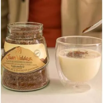 Juan Valdez Freeze Dried Coffee, Vanilla-Cinnamon Flavor 3.5 oz - Premium Colombian Coffee