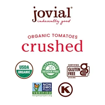 Jovial Crushed Tomatoes Organic Non-GMO BPA-Free Glass Jar