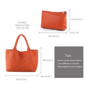 Vegan Leather Tote Bag - Stylish & Eco-Friendly Design