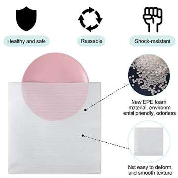 14"X 14"Foam Pouches, Cushion Foam Pouch for Moving and Storing, Convenient to Use, Making Packaging and Transportation Easier,Best Packaging Material (14"X 14"Foam Pouches)