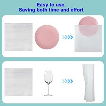 14"X 14"Foam Pouches, Cushion Foam Pouch for Moving and Storing, Convenient to Use, Making Packaging and Transportation Easier,Best Packaging Material (14"X 14"Foam Pouches)