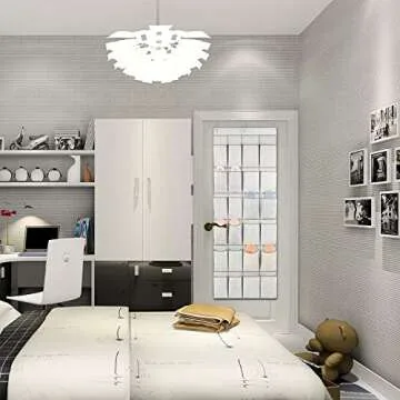 Criusia 24 Pockets Over Door Hanging Shoe Organizer, Hanging Shoe Holder for Storage Men Sneakers, Women High Heeled Shoes and Slippers, Useful for Bedroom Closet Bathroom, Grey