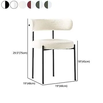 NIUYAO Modern Upholstered Dining Chair Set for All Spaces