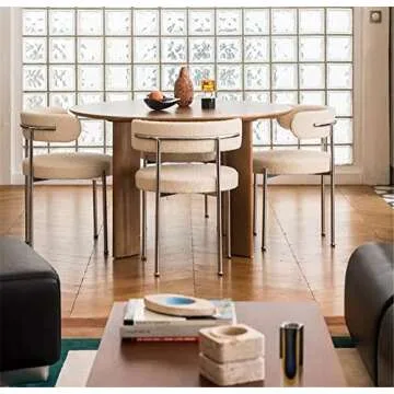 NIUYAO Modern Upholstered Dining Chair Set for All Spaces