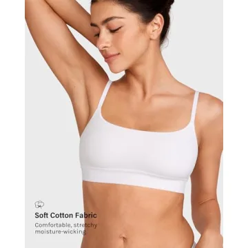 INLYRIC Women's Cotton Bralette Wireless Comfortable Style