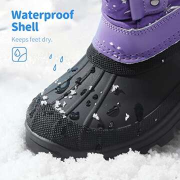 DREAM PAIRS Insulated Snow Boots for Kids - Cozy & Stylish Winter Footwear