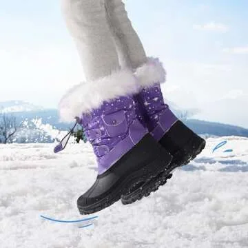 DREAM PAIRS Kids Snow Boots - Insulated & Water-Resistant