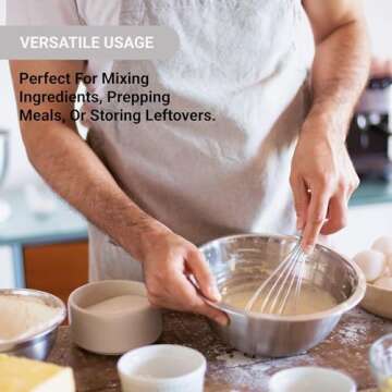 American Metalcraft 16" Stainless Steel Mixing Bowl - 13-Quart Durable Metal Bowls for Mixing, Large Stainless Steel Bowl