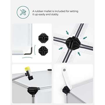 SONGMICS 16 Cube Storage Organizer - Modern & Versatile