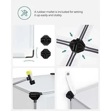 SONGMICS 16 Cube Storage Organizer - Modern & Versatile