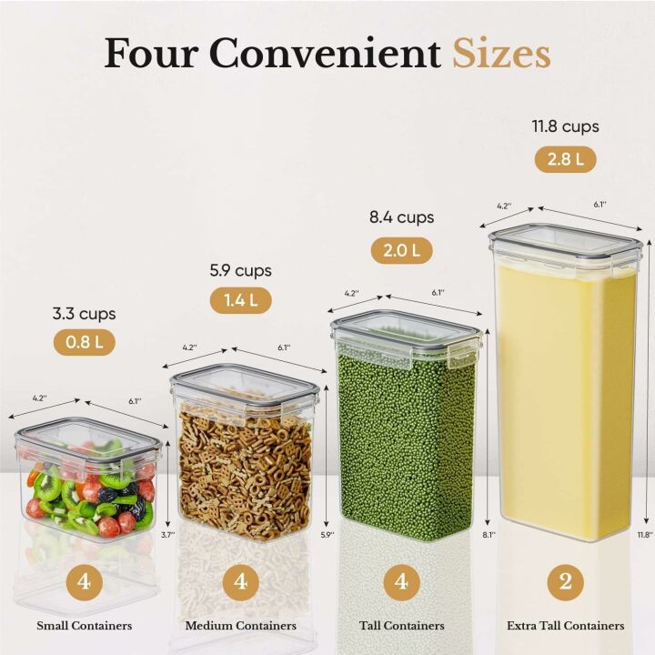 Chef's Path Airtight Food Storage Box Set – 14 Containers