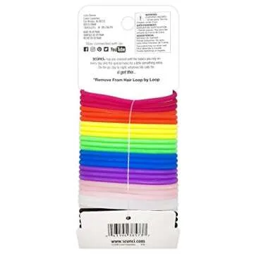 Scunci No-Slip Grip Ponytailers – 28 Durable Hair Elastics