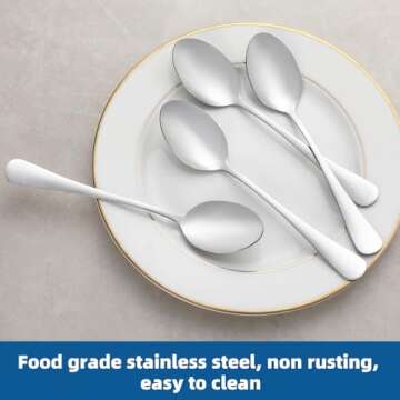 Quality 12 Pcs Teaspoons Set for Every Occasion