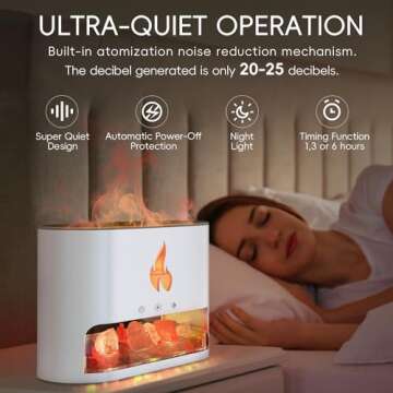 YALEDI Essential Oil Diffuser with Himalayan Salt & Colors