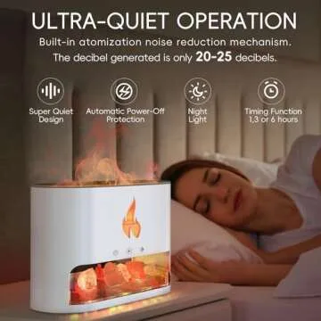 YALEDI Essential Oil Diffuser with Himalayan Salt & Colors