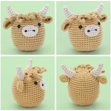 Highland Cow Crochet Kit - Perfect for Beginners to Learn