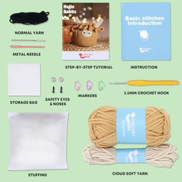 Highland Cow Crochet Kit - Perfect for Beginners to Learn