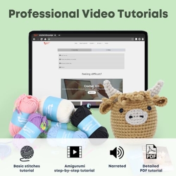 Highland Cow Crochet Kit - Perfect for Beginners to Learn