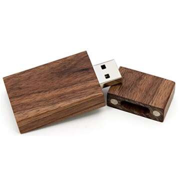 Stylish 16GB USB Flash Drive 10 Pack - EASTBULL Wooden Drives