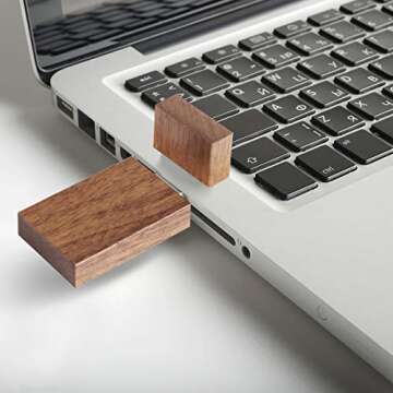 Stylish 16GB USB Flash Drive 10 Pack - EASTBULL Wooden Drives
