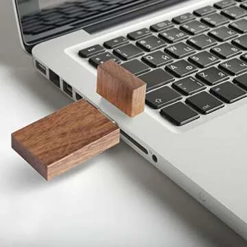 Stylish 16GB USB Flash Drive 10 Pack - EASTBULL Wooden Drives